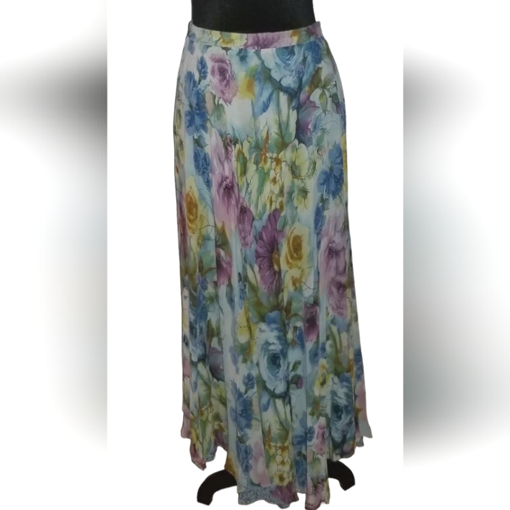 Coldwater Creek Reversible Midi/Maxi Skirt.